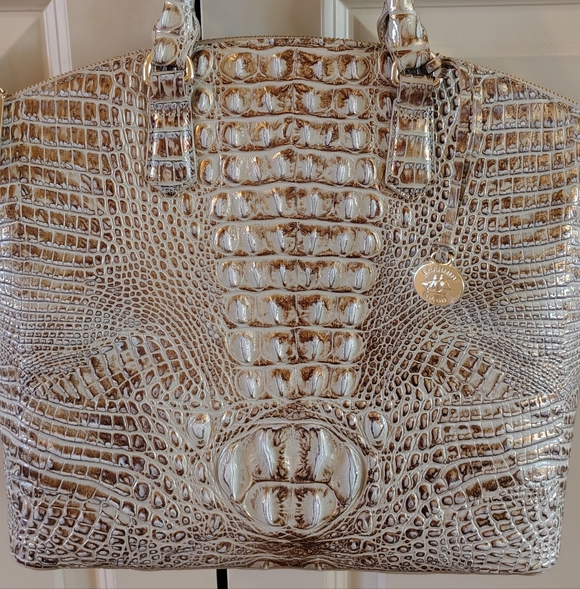 Brahmin Smoke Large Duxbury Satchel - Picture 3 of 3